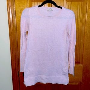 Light pink loft tunic sweater Ann Taylor